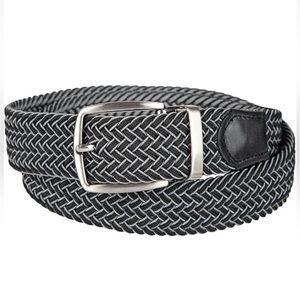 Stylish Black and White Woven Belt Tommy Bahamas